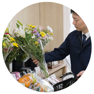 お供え、お花も対応