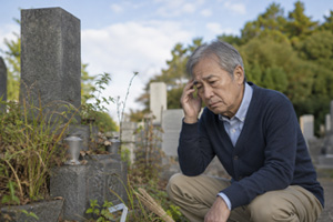 空き家状態で墓管理が出来ない