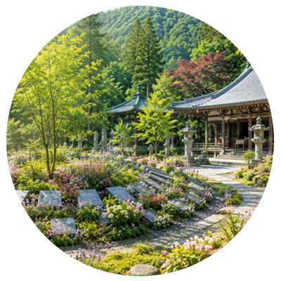 自然に包まれたやさしい供養