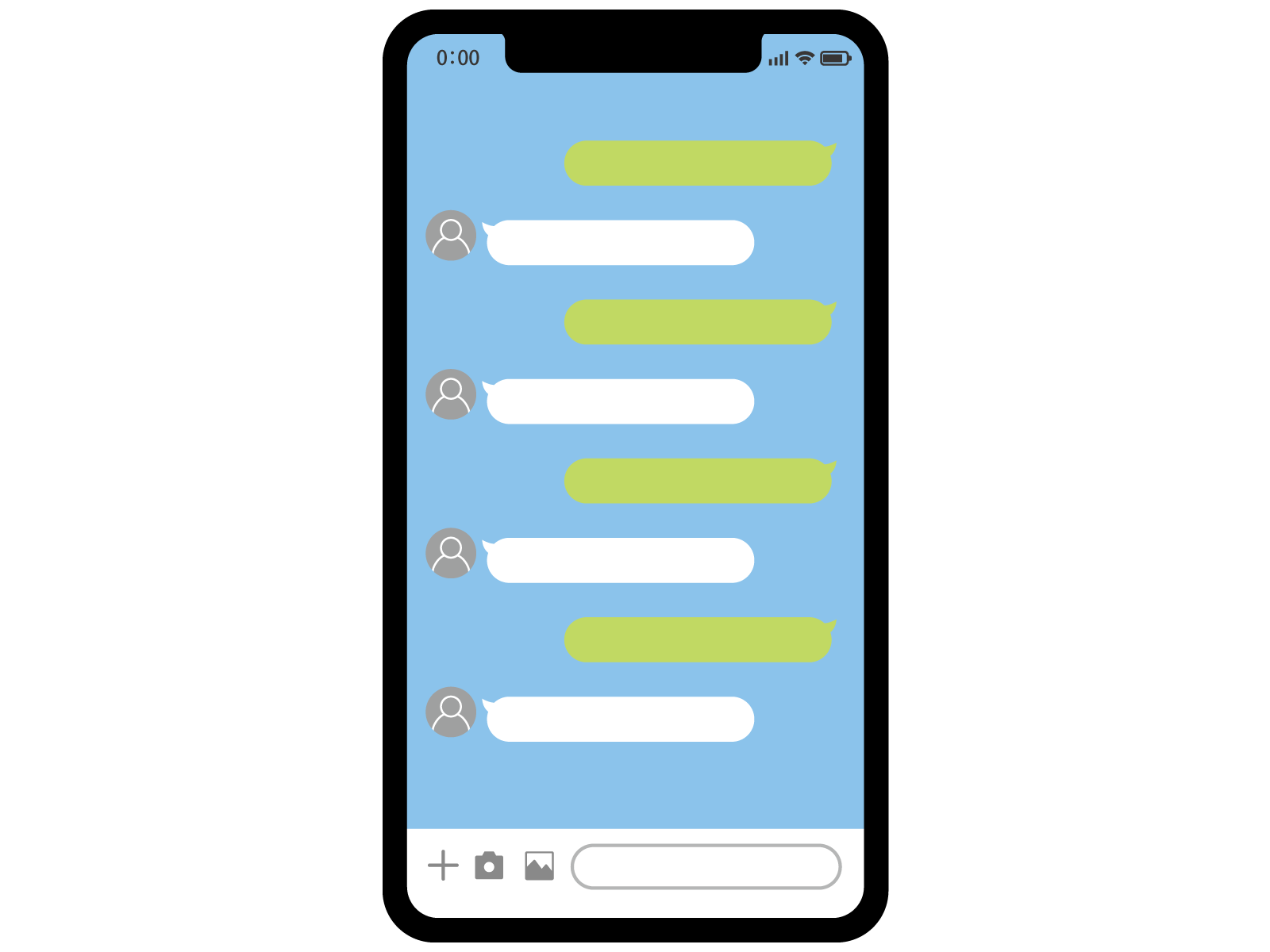 無料診断のスマホ画面