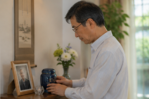 離れて暮らす家族で故人への想いを分かち合いたい