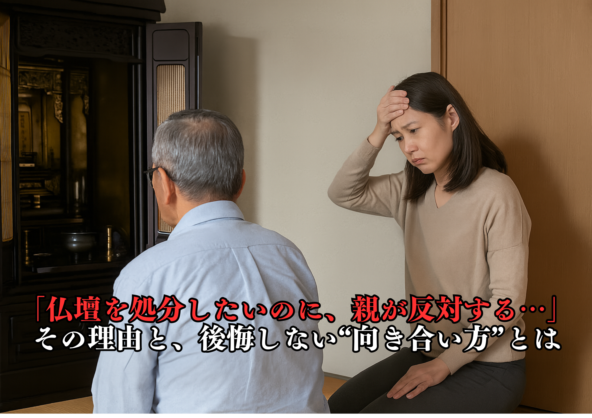 仏壇を処分したいのに、親が反対する…」その理由と、後悔しない 